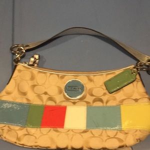 Multi color Coach bag